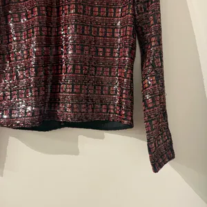 NWT Zara High Collar Sequin Long Sleeve Top thumbnail 8