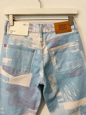 BDG Urban Outfitters Cowgirl Jeans Size 24 Renaissance Print Low Rise Whimsigoth thumbnail 11