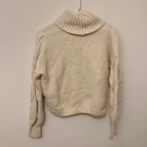 Madewell Somervell Modern Cable knit Turtleneck Sweater Size XS wool Oversized thumbnail 6