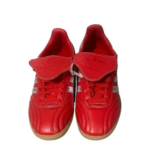 adidas Samba LT Sneakers‎ Women 7 Red Silver Gum Fold Over Tongue JS3938 thumbnail 3