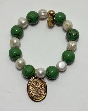 Mary Caroline Colgin Designs Pearl & Porcelain Blessing Bracelet thumbnail 1