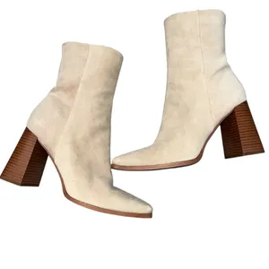 Sam Edelman Tan Suede Ivette Ankle Boots Booties Shoes Size 9.5 thumbnail 5