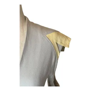 Helmut Lang Dress Women‎ 10 Gray Cream Blistered Leather Panel Sheath Mini thumbnail 6