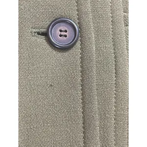J.Crew Double Cloth Olive Green Wool Blend Coat Jacket Button Front M READ thumbnail 9