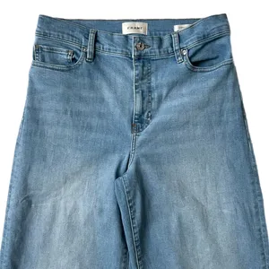 Frame Le Slim Palazzo Wide Leg Cropped Jeans Honeymoon Light Blue LSP814 Size 31 thumbnail 3