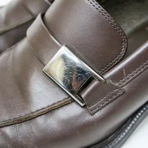 Vintage 90s Mootsies Tootsies Canteen Brown Leather Heeled Loafers thumbnail 2