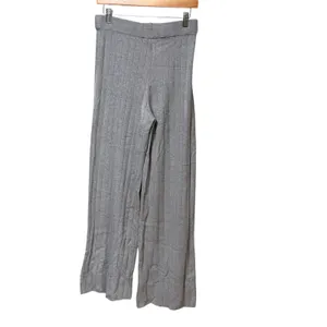 Gray Ribbed Knit Off Shoulder Top and Wide Leg Pants Set XL ODL2582 thumbnail 5