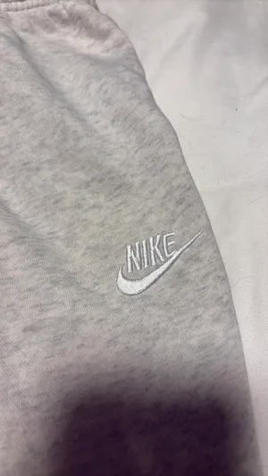 Heather White Nike Sweatpants  thumbnail 3