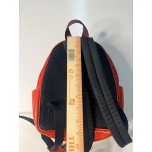 Coach C8604 Mini Court Backpack Canvas Pebble Leather In Signature IM/Miami Red thumbnail 14