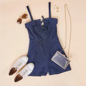 Sugar + Lips Dance With Me Denim Romper thumbnail 5