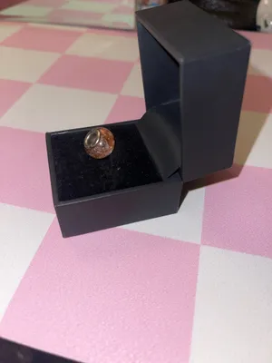 This is a Persona Sterling Silver "Soft Pink Fiery Copper" bead charm with a sterling silver core. thumbnail 5