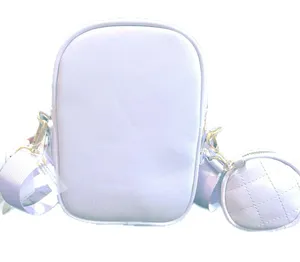 NWT Vegan Leather 2-Piece Lavender Crossbody Phone Holder thumbnail 3