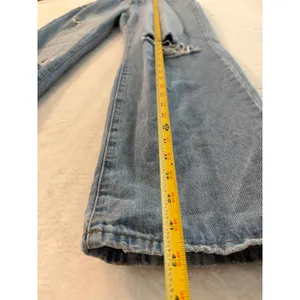 Edikted Distressed Straight Leg Jeans Womens Size M Light Wash High Rise Denim thumbnail 2