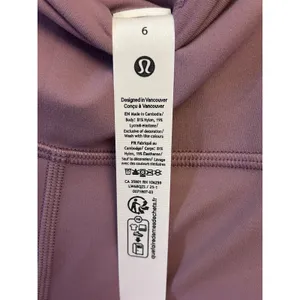 lululemon Align™ High-Rise Crop tight 23 Lavander lux size 6 new with tags thumbnail 4