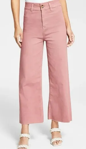 Black Tape orange high rise wide leg culotte jeans 28 thumbnail 1