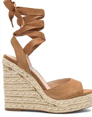 Steve Madden Secret Wedge in Camel Suede thumbnail 1
