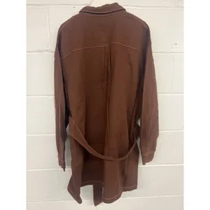nwt Fifth Label Sz M Sz 6 Brown Cathedral Belted Button Front Shacket Mini Dress thumbnail 7