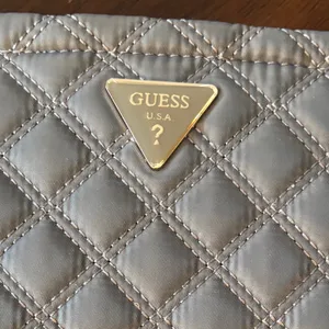 GUESS Quilted Crossbody Bag in Gray thumbnail 3