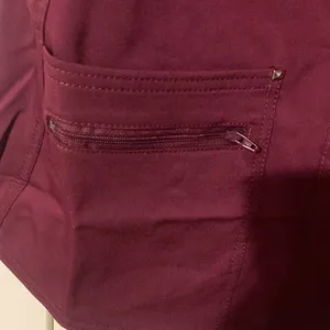 Scrub Star Women’s Size Small Wine Color Scrub Top NWOT thumbnail 4