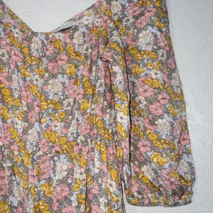 New Pink & Yellow Floral Reversible Maxi Dress Size Small thumbnail 5