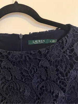 Lauren Ralph Lauren Lace Sheath Cocktail Dress Size 8 thumbnail 3
