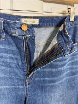 Madewell Wide-Leg High-Waist Crop Jeans in Finney Wash W2550 Sz 28 thumbnail 6