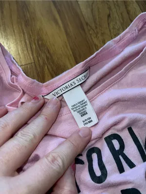 Victoria's Secret Pink Logo Sleep Tee & Gray Lounge Tee Duo thumbnail 3