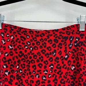 Lovers + Friends Women's‎ Sahara Cheetah Lined Lena Mini Skirt Red Black Size XS thumbnail 5