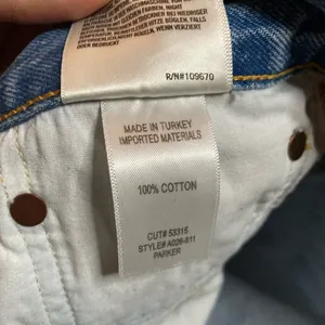 Agolde Parker Cut Off Denim Short Light Wash Size 29 thumbnail 9