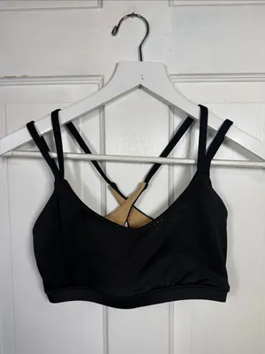 Buffbunny Seamless Strappy Lasercut Sports Bra in Black W2533 Sz S thumbnail 3