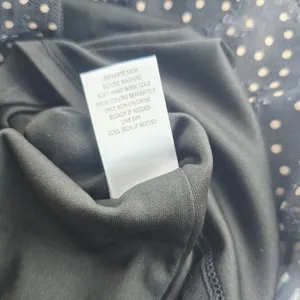Taylor Polka Dot‎ Halter Dress Ruffle Hem Sleeveless Party Black Size 8 thumbnail 6