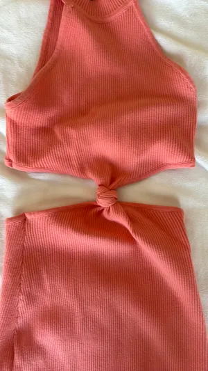 Cotton Candy LA Coral Mini Dress thumbnail 3