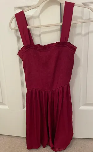 Boutique Red Romper thumbnail 2