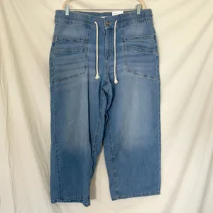 NWT Sonoma Goods For Life High Rise Wide Leg Pull On Jeans XL thumbnail 2