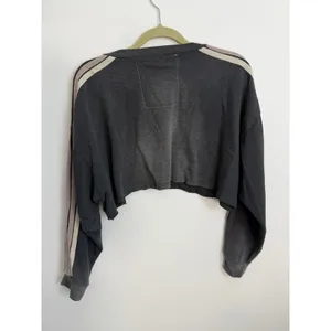 Aviator Nation Classic Stripe Cropped Crew Sweatshirt size small thumbnail 4