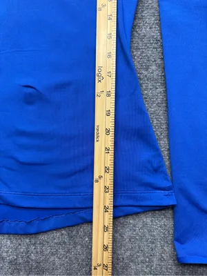 Nike Women's Medium Royal Blue Long-Sleeve Dri-FIT Mock Neck Top thumbnail 4