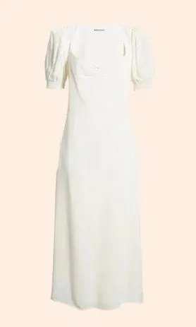 Reformation Luciana Dress (Ivory) thumbnail 2