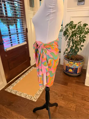 Show Me Your MuMu Disco Barbie Tie-Front Swim Sarong thumbnail 5