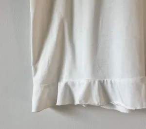Floral Embroidered Ruffle Top White Size M thumbnail 2