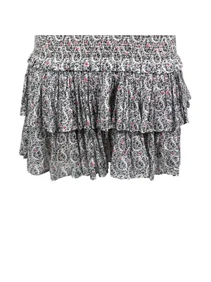 Isabel Marant Etoile Naomi Smocked Mini Skirt Size 36 US 4 thumbnail 7
