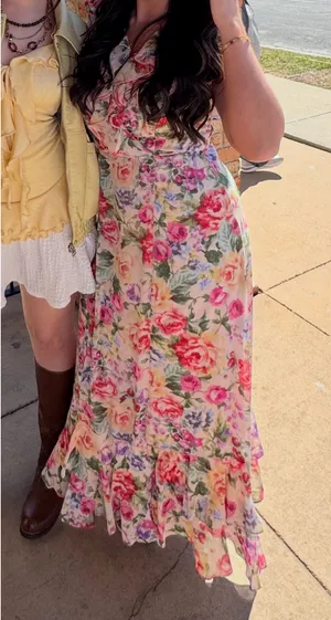 Melonie T Womens Sleeveless Floral Maxi Dress thumbnail 1