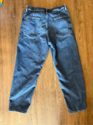 Uniqlo Blue Denim Ankle Jeans Adjustable Waist 27-30 thumbnail 6