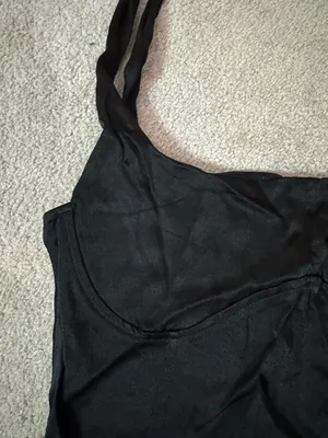 Zara Black Cropped Bustier Tank thumbnail 2