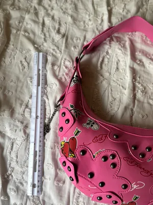 Ed Hardy Pink Floral & Skull Shoulder Bag thumbnail 15