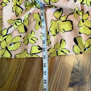 Mulla Tiered Ruffle‎ Dress Yellow Maternity Shoot Baby Shower Balloon Sleeve M thumbnail 12