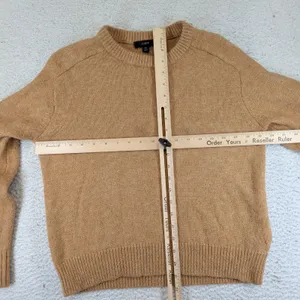 J.Crew Womens Camel Merino Wool Alpaca Blend Crewneck Sweater XS BD413 thumbnail 8