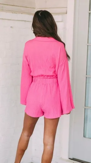 These Three Boutique Pink Short Set thumbnail 4