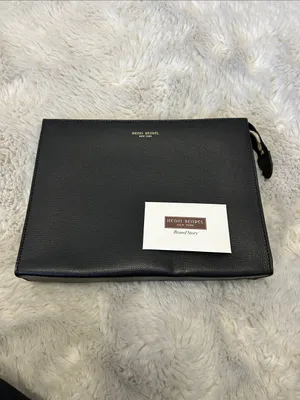 Henri Bendel Black Saffiano Leather Clutch thumbnail 2