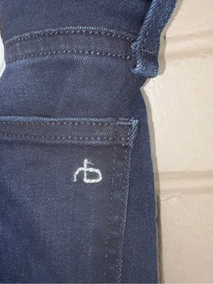 NWT rag & bone Nina straight high dark rise jeans 34 thumbnail 12