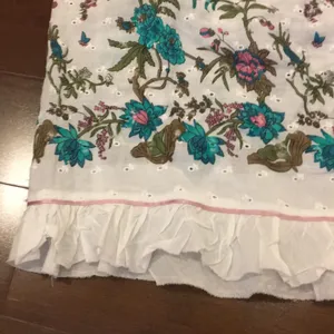 Anthropologie Lux White Floral Lace Dress thumbnail 4